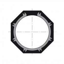 Couronne Ø50 Tube Octo 60